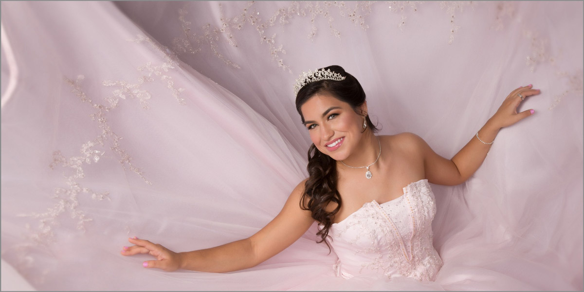 Light pink quinceañera dress